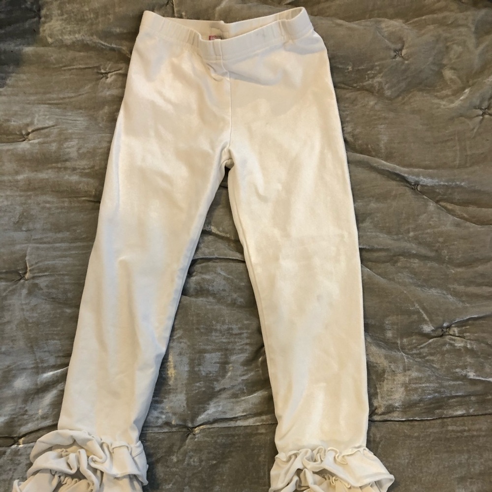 Sweethoney ruffle leggings white